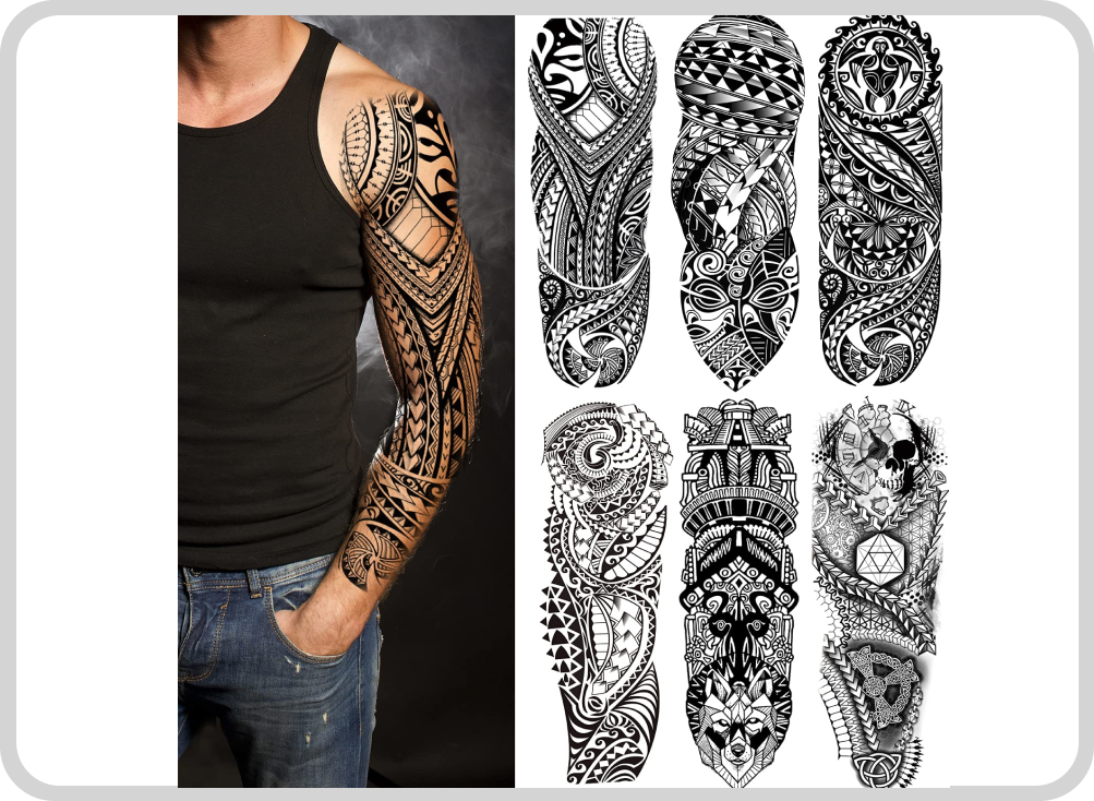 There are many different temporary tattoos to choose from